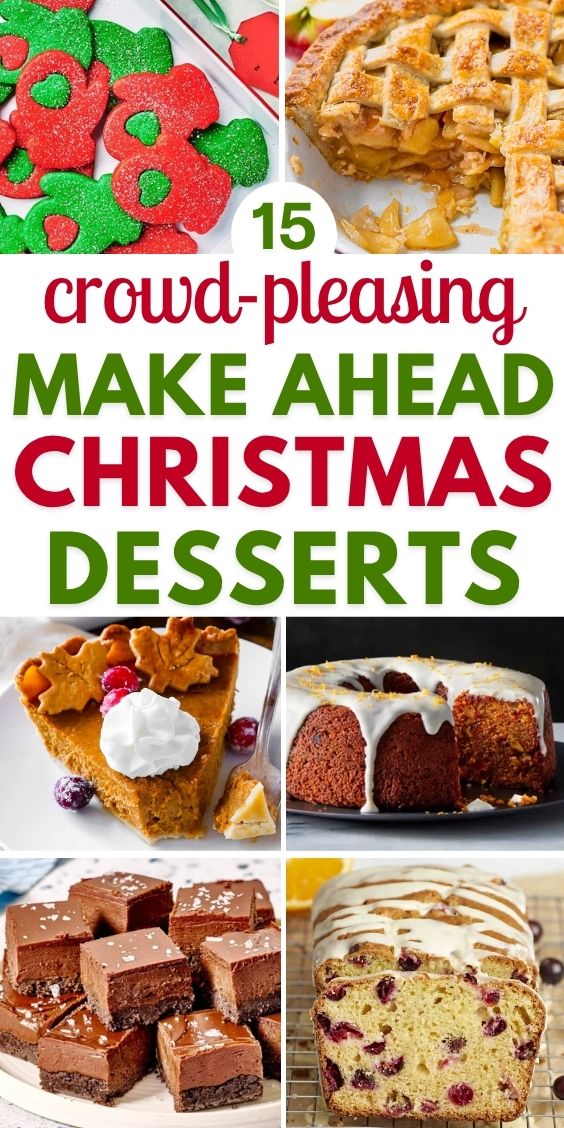 Make Ahead Christmas desserts for a crowd