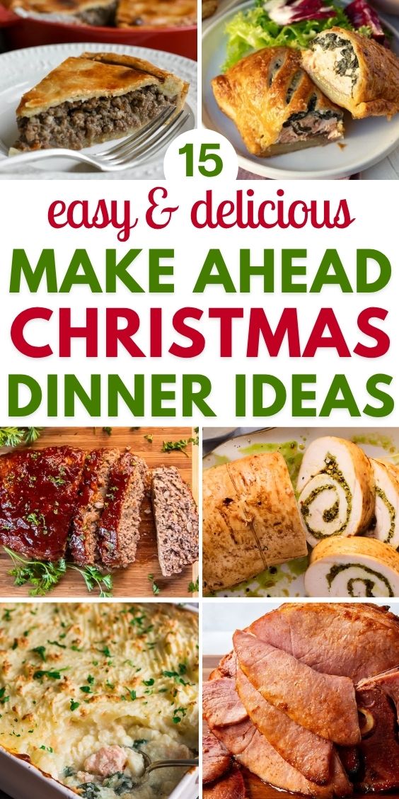 Make Ahead Christmas dinners