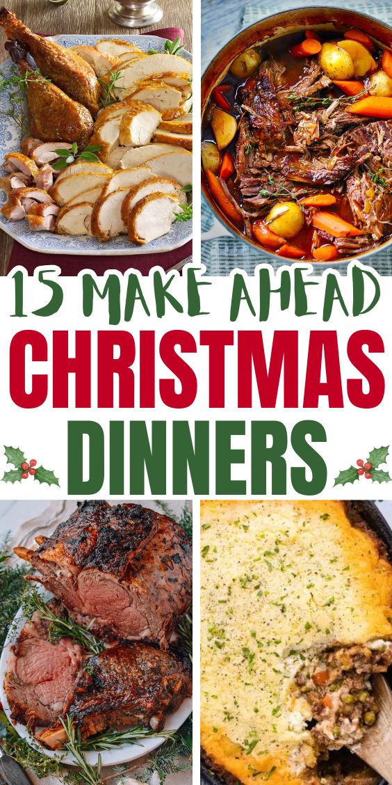 Make Ahead Christmas dishes easy