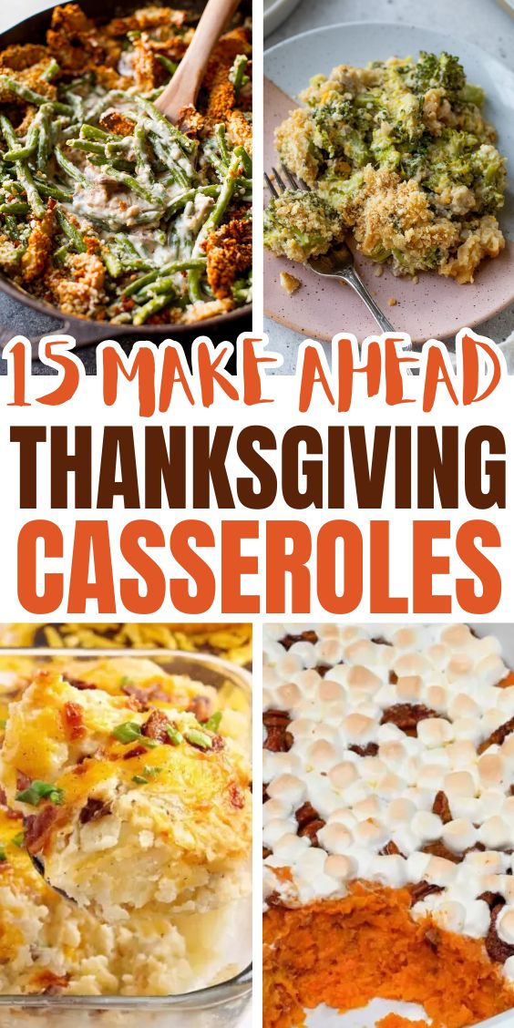 Make Ahead Thanksgiving Casserole ideas