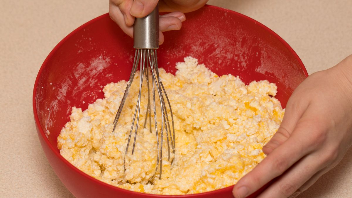 Making Muffin Batter With Cottage Cheese