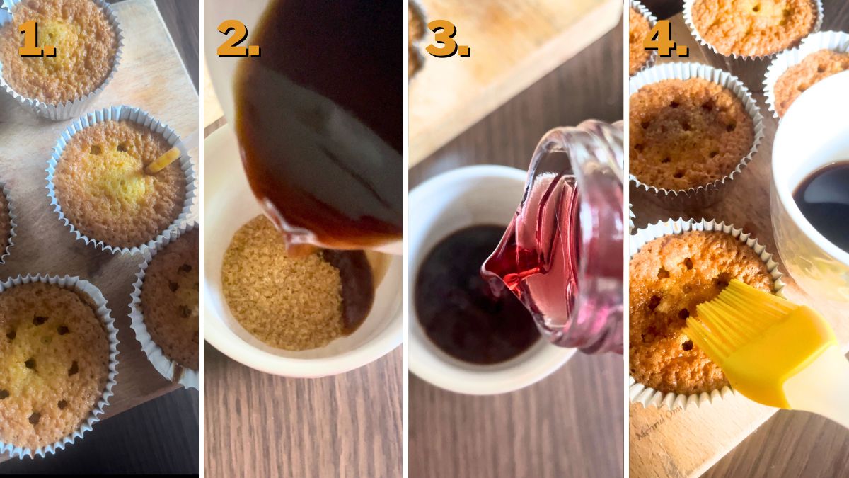 Making the Coffee Marsala Syrup for Tiramisu Cupcakes