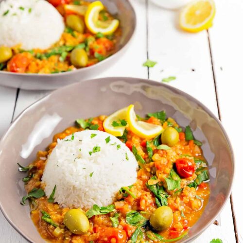 Moroccan Red Lentil Tomato Stew 04