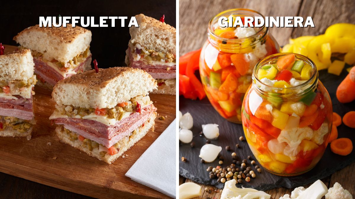 Muffuletta vs. Giardiniera Differences in Uses