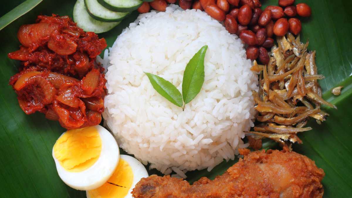 Nasi Lemak malaysian national dish
