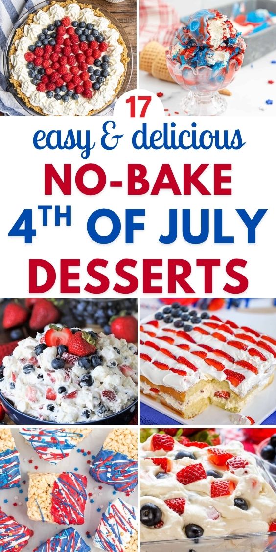 No Bake Red White And Blue Desserts 1