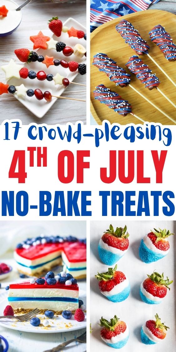 No Bake Red White And Blue Desserts for a crowd