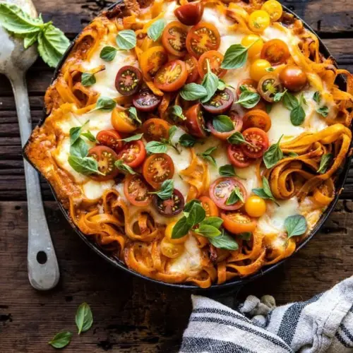 One Pot 30 Minute Creamy Tomato Basil Pasta Bake 1 700x1050 1