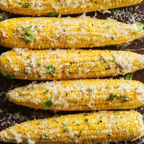 Oven Roasted Parmesan Corn on the Cob446