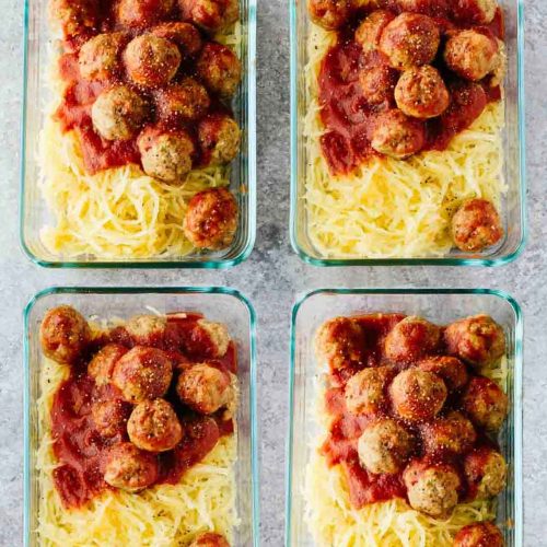 Paleo Turkey Meatballs Meal Prep Bowls 6