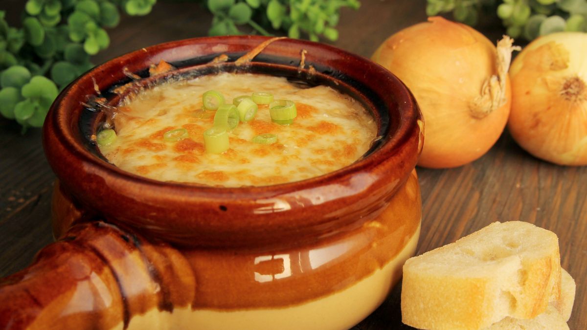 Parmesan in a French Onion Soup