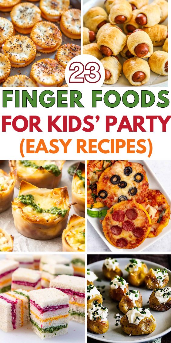 Party Finger Food for kids party easy and delicious