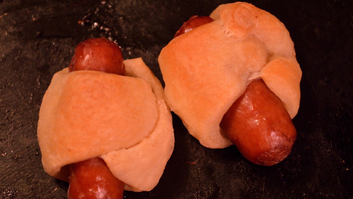 Pigs in a Blanket Reheating on the Stovetop