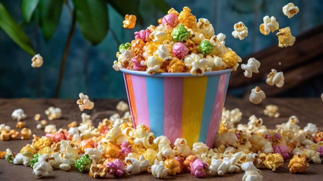 Popcorn With a Halloween Color Swap