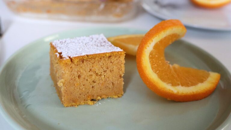 Pumpkin Sheet Cake with Cinnamon and Orange