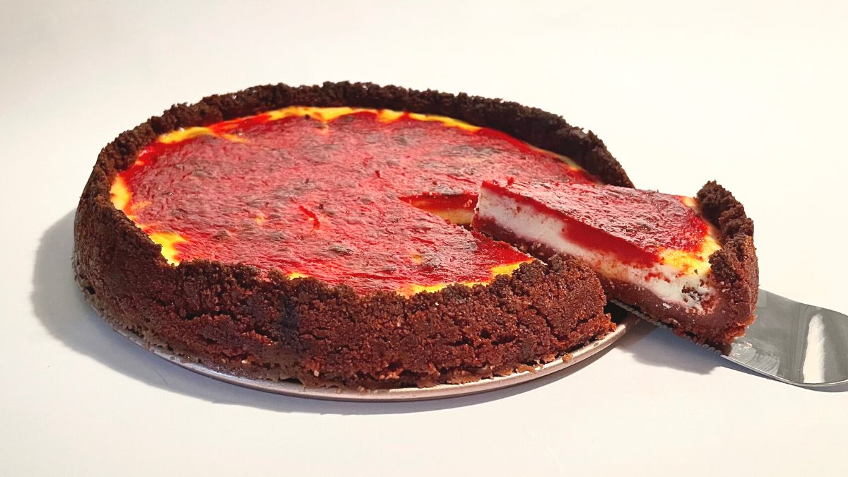 Red Velvet Marbled Cheesecake