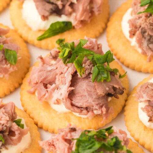 Roast Beef Horseradish Cream Cheese Snack Crackers 13