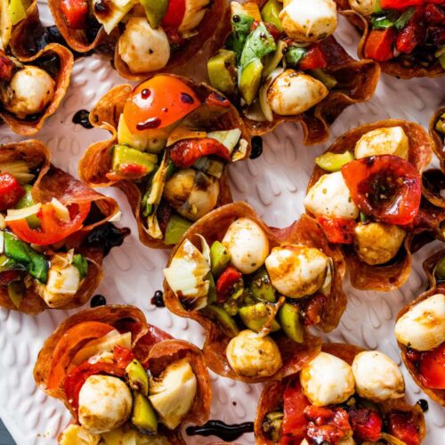 Salami Cups Appetizer Recipe Crispy Antipasto Bites 20 scaled 1