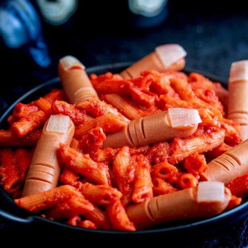 Severed Finger Pasta Halloween Pasta 3