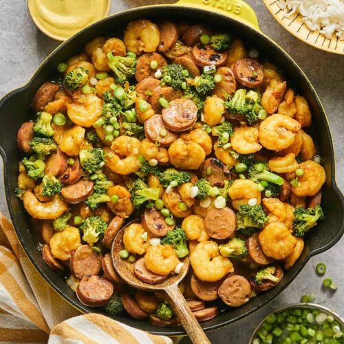 Shrimp and Sausage Stir Fry 12