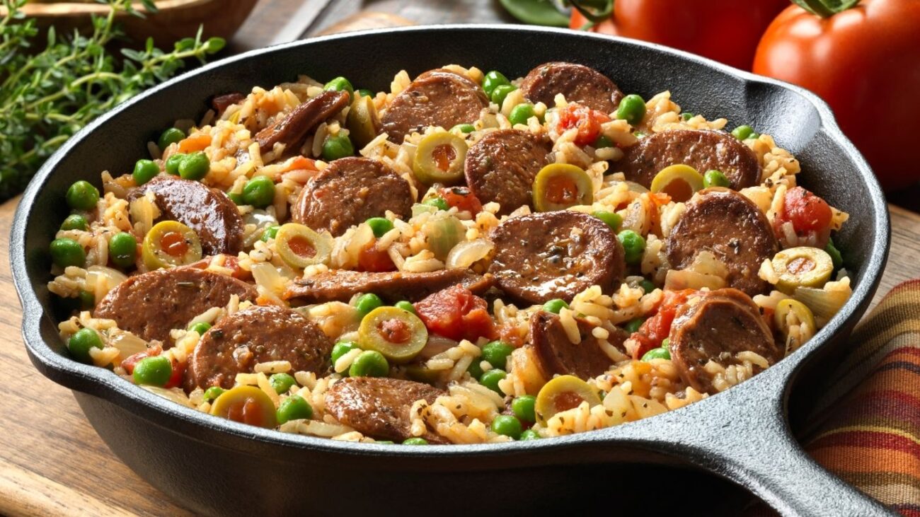 Skillet Sausage And Rice