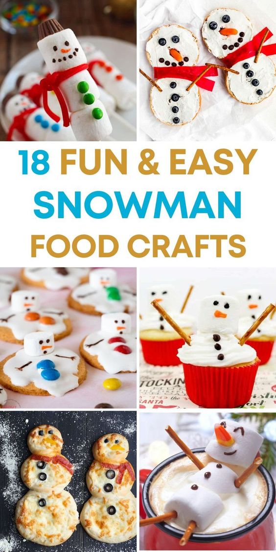 18 Snowman Food Project Ideas