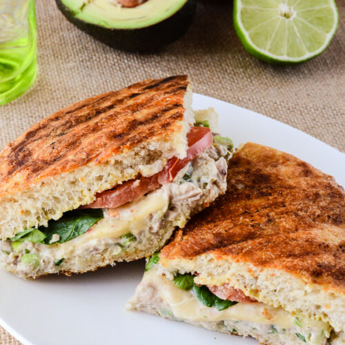 Spicy Tuna Avocado Panini Melt 1