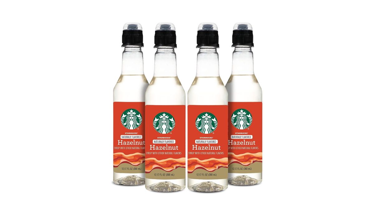 Starbucks Hazelnut Syrup product photo available on Amazon