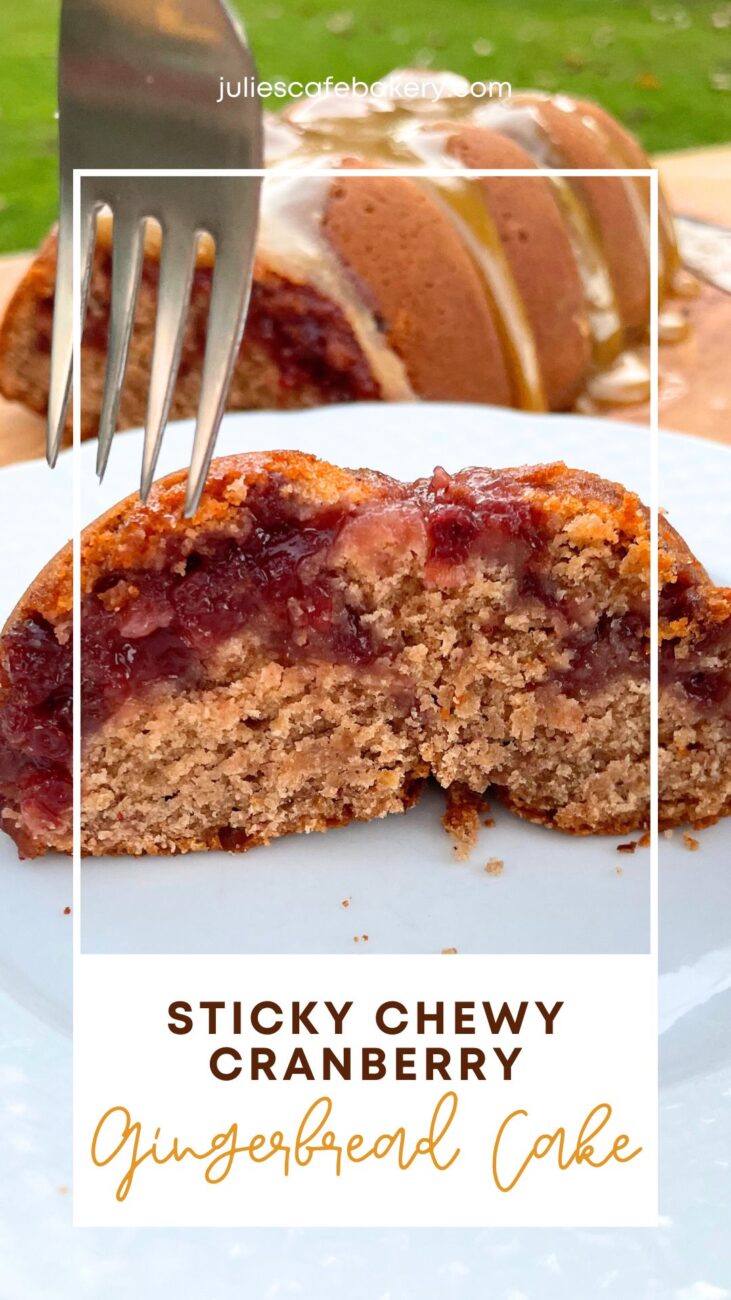 Sticky Chewy Cranberry Gingerbread Cake Pinterest Photo