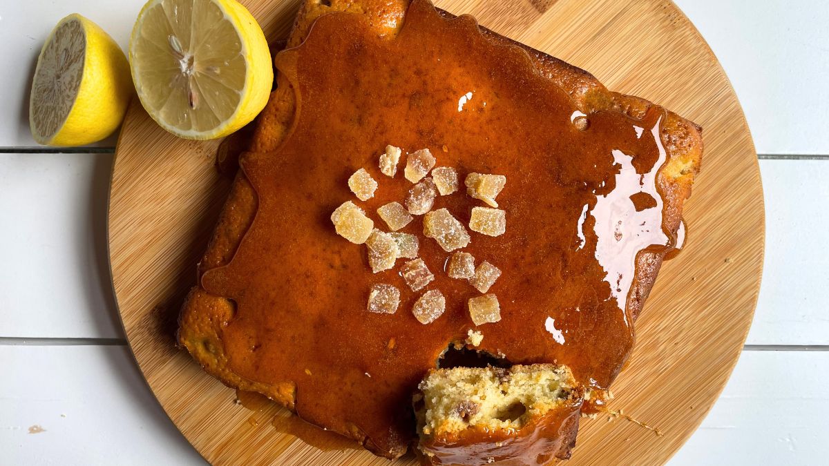 Sticky Lemon Ginger Cake [Recipe]