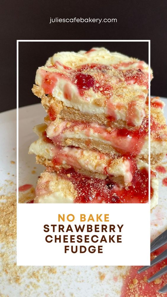 Strawberry Cheesecake Fudge Recipe