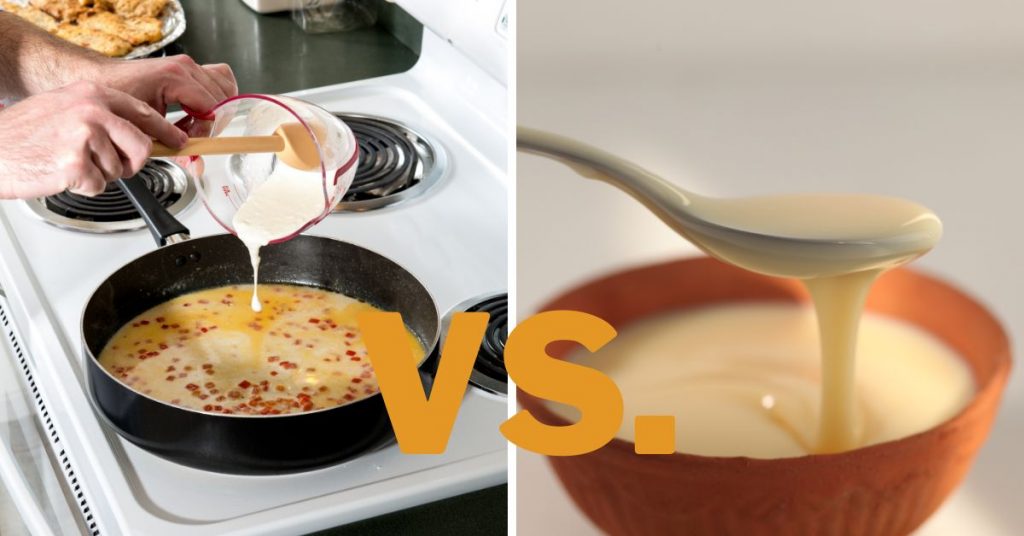 Table Cream vs Condensed Milk