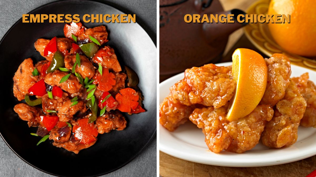 Taste and Appearance of Empress Chicken and Orange Chicken