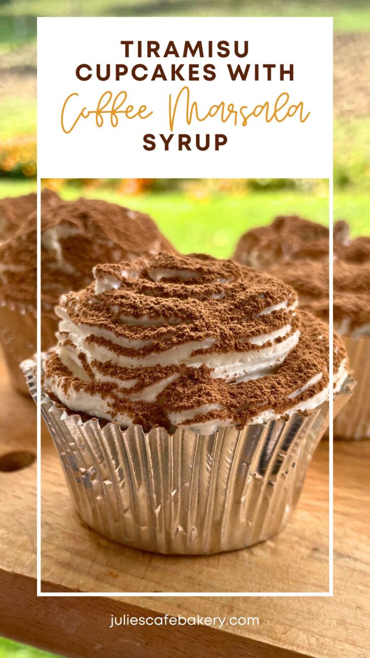 Tiramisu Cupcakes with Coffee Marsala Syrup Pinterest