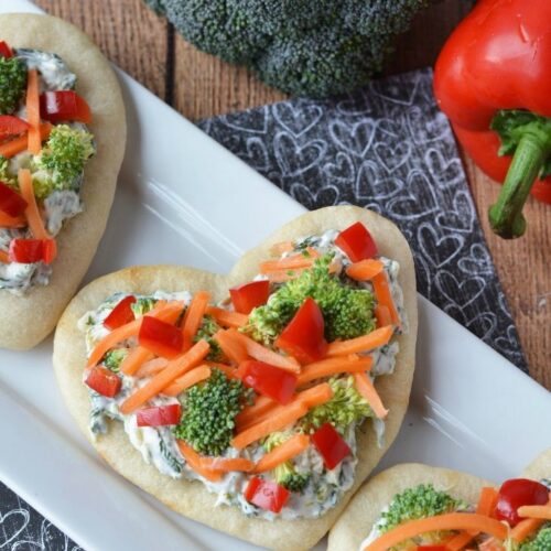 Valentine Vegetable Pizza