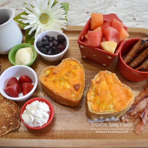 Valentines Day Mini Breakfast Quiche