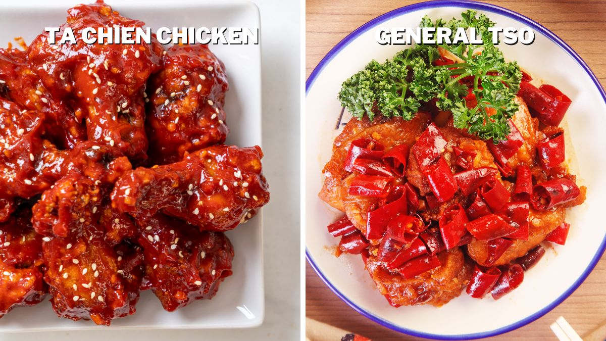 Variations in Ta Chien Chicken and General Tso