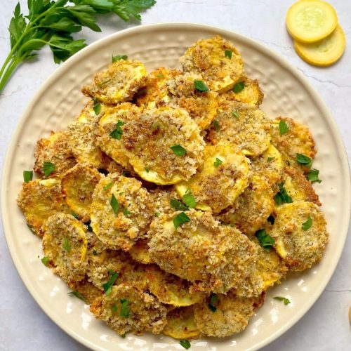 Vegan breaded squash