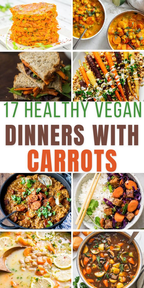 Vegan dinner Recipes With carrots