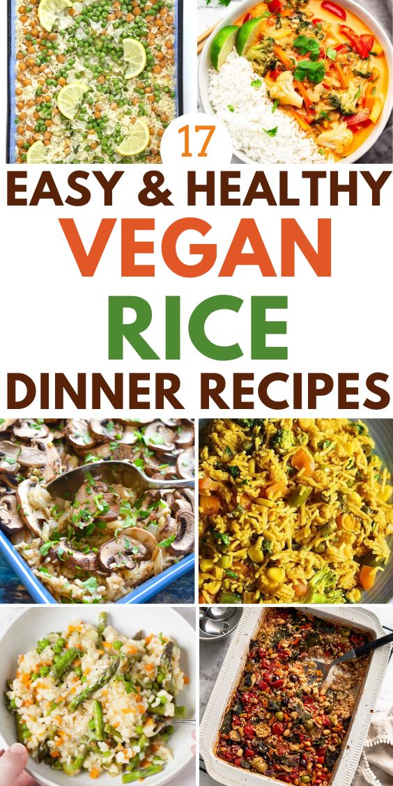 Vegan dinner Recipes With rice