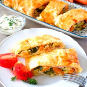 Vegetable Strudel Square