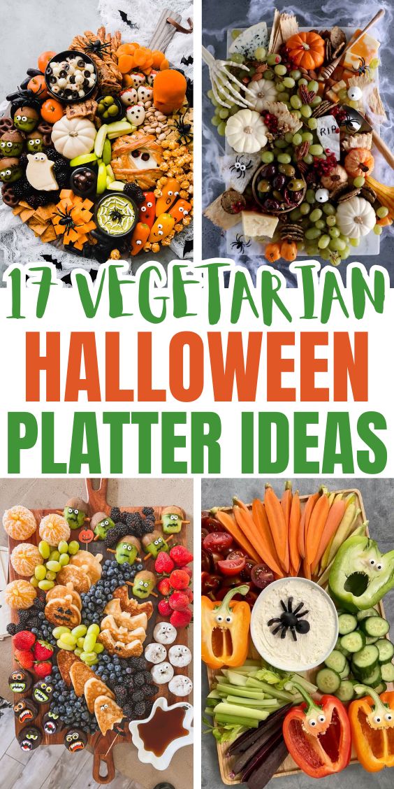 Vegetarian Halloween snack Board Ideas