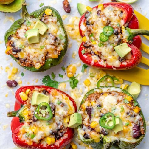 Vegetarian stuffed peppers 3