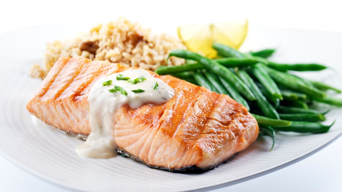 salmon and green beans