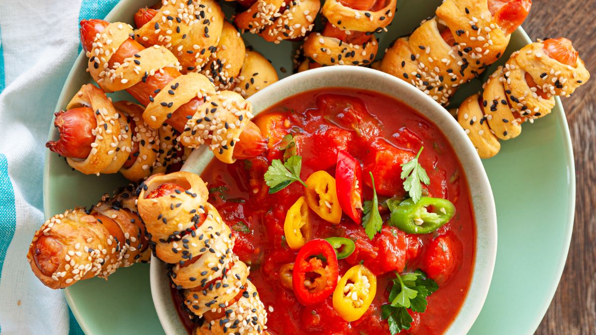 marinara sauce served with Pigs in a Blanket