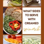 ideas to serve with creamed spinach dish vege and non-vege