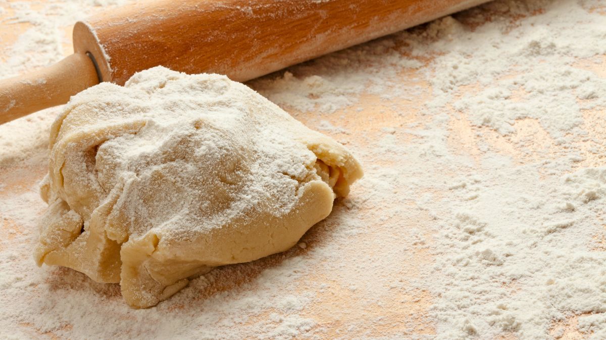 adding more flour to watery pie crust dough
