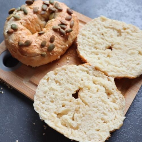 air fryer greek yogurt bagels