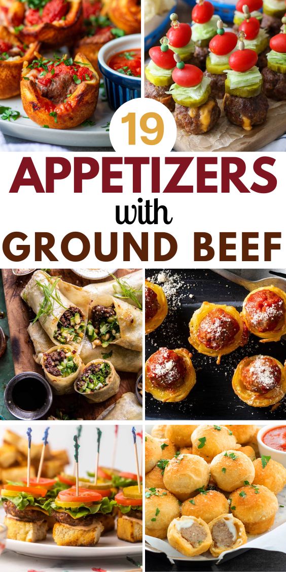 appetizers with ground beef easy party crowd pleasing