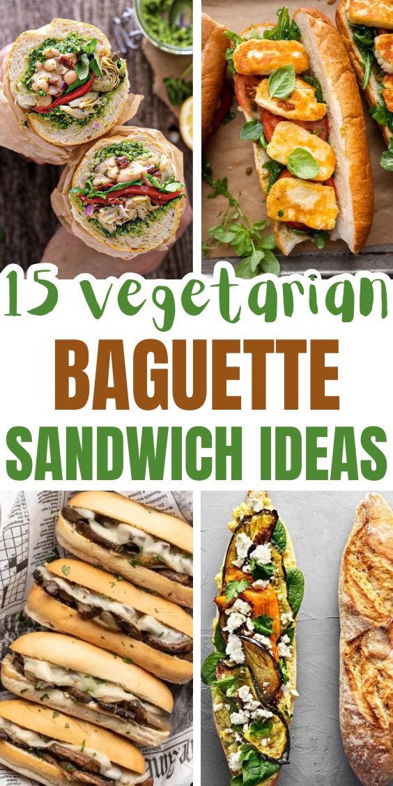 baguette sandwiches vegetarian 1